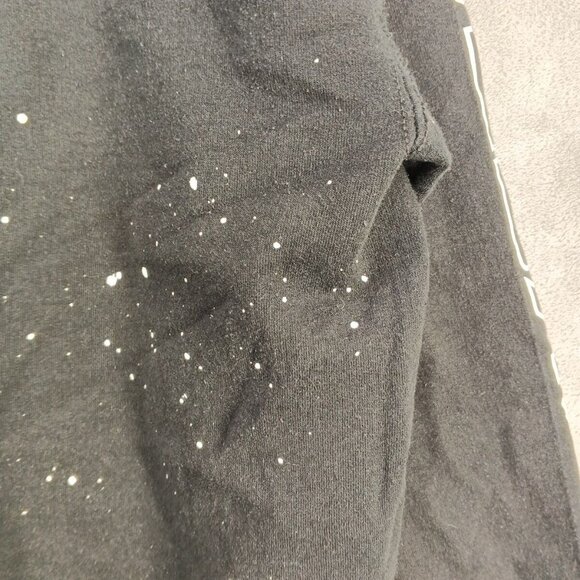 Gildan Sweatshirt Men Size XL Athleisure Crew neck Pullover Black and White - Picture 12 of 14